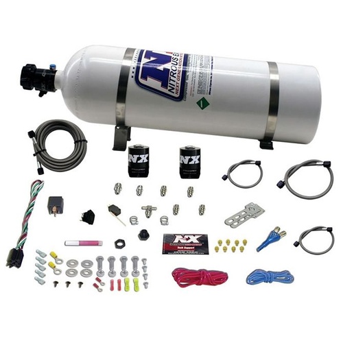 Nitrous Express All Sport Compact Efi Single Nozzle System (35-50-75 Hp) w/ 15LB Bottle  , Kit