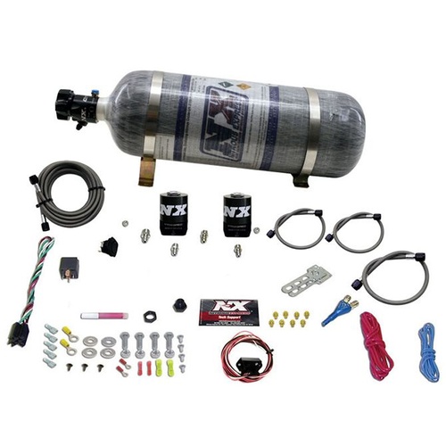 Nitrous Express Nitrous Plate System, 5th Gen Camaro, Single Nozzle, 35-150Hp, Composite Bottle