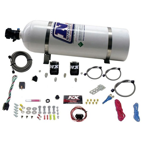 Nitrous Express Nitrous Plate System, 5th Gen Camaro, Single Nozzle, 35-150Hp, 15Lb Bottle
