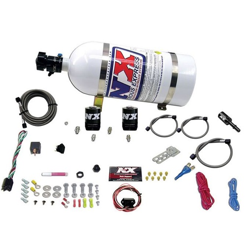 Nitrous Express Nitrous System, For Ford, 5.0 Coyote, Single Nozzle, 35-150Hp, 10Lb Bottle