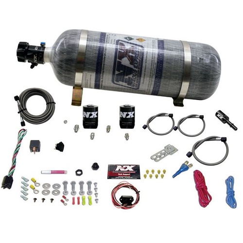 Nitrous Express Nitrous System, For Ford, 5.0 Coyote, Single Nozzle, 35-150Hp, Composite Bottle