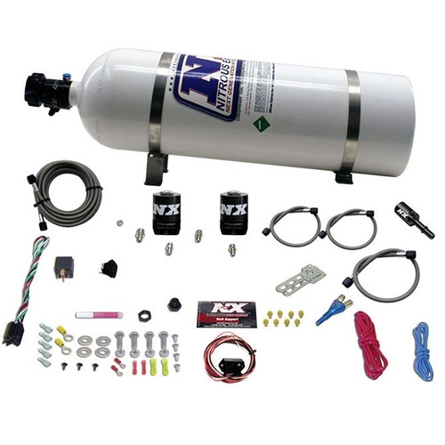 Nitrous Express Nitrous System, For Ford, 5.0 Coyote, Single Nozzle, 35-150Hp, 15Lb Bottle