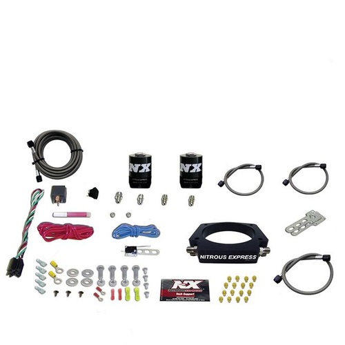 Nitrous Express Nitrous Plate System, For Chevrolet, LS, 90mm, 50-400Hp, 4-Bolt, Without Bottle