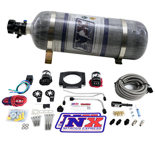 Nitrous Express Nitrous Oxide Injection System Kit LS Single Entry 90mm Plate Hardline System