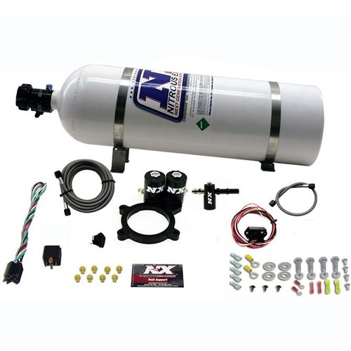 Nitrous Express Nitrous Plate System, 2014-Newer GM, 5.3L Truck, 50-250Hp, 15Lb Bottle