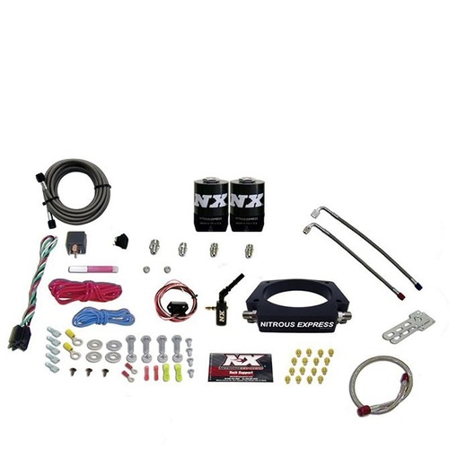 Nitrous Express Nitrous Plate System, 2014-Newer GM, 6.2L Truck, 35-300Hp, Without Bottle