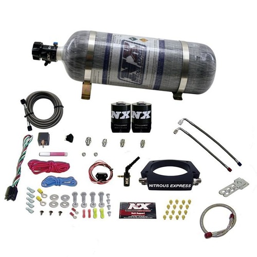 Nitrous Express Nitrous Plate System, 2014-Newer GM, 6.2L Truck, 35-300Hp, Composite Bottle