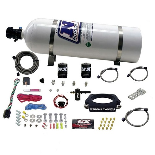 Nitrous Express Nitrous Plate System, C7 Corvette, 50-300Hp, 15Lb Bottle