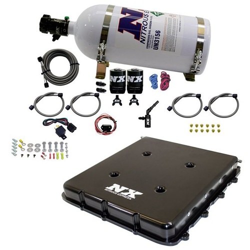 Nitrous Express Nitrous System w/ Billet Lt4 Supercharger Lid W/ 10LB Bottle, Kit
