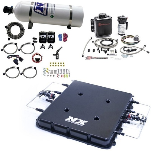 Nitrous Express Nitrous/Water Methanol System, Billet LT4, Supercharger Lid, 15Lb Bottle