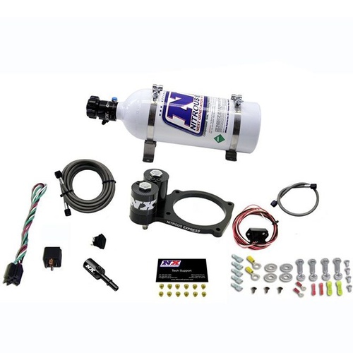 Nitrous Express Nitrous Plate System, Dodge Hellcat, Throttle Body, 5Lb Bottle
