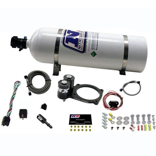 Nitrous Express Nitrous Plate System, Dodge Hellcat, Throttle Body, 15Lb Bottle
