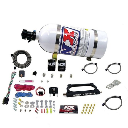 Nitrous Express Gt500 Nitrous Plate System (50-250Hp) w/ 10LB Bottle, Kit