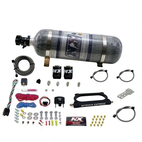Nitrous Express Gt500 Nitrous Plate System (50-250Hp) w/ Composite Bottle, Kit
