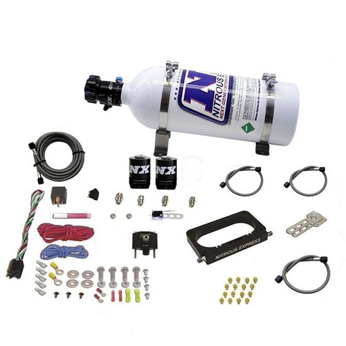 Nitrous Express Ford 4 Valve Nitrous Plate System (50-300Hp) w/ 5LB Bottle, Kit