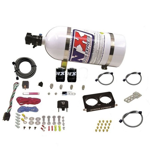 Nitrous Express Nitrous Plate System, Ford 4 Valve, 50-300Hp, 10Lb Bottle