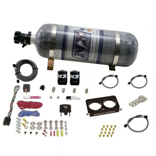 Nitrous Express Nitrous Plate System, Ford 4 Valve, 50-300Hp, Composite Bottle