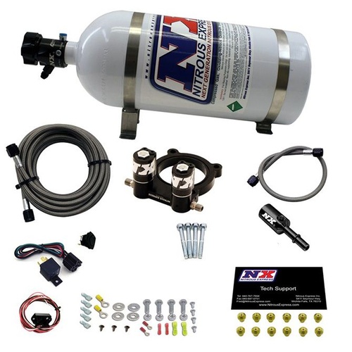 Nitrous Express Nitrous Plate System, Ecoboost, Ford 4 Cyl, 2.3L, 10Lb Bottle