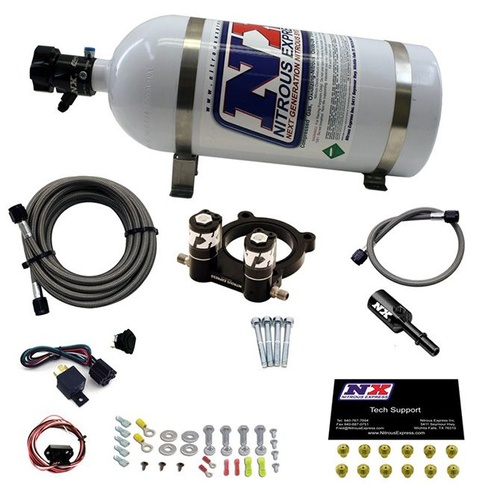 Nitrous Express Nitrous Plate System, Ecoboost, Ford 4 Cyl, 2.3L, 10Lb Bottle