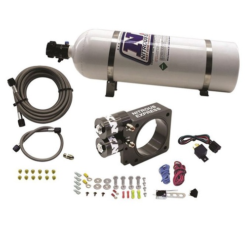 Nitrous Express Nitrous Plate System, Ford Pushrod Style Engine, 5.0L, 15Lb Bottle