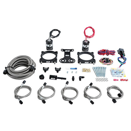 Nitrous Express Nitrous Oxide Injection System Kit 2024+ 5.0L Mustang Dual Throttle Body Plate