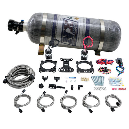 Nitrous Express Nitrous Oxide Injection System Kit 2024+ 5.0L Mustang Dual Throttle Body Plate