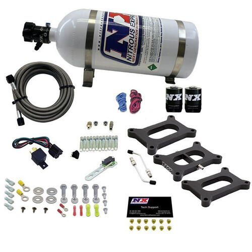 Nitrous Express Nitrous Oxide Injection System Kit Holley 2-Bbl Tri-Power (3 Plates) /Gasoline