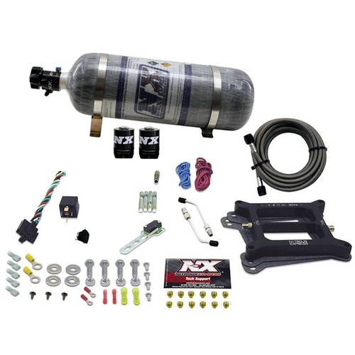 Nitrous Express 4150 4-Bbl/Gasoline (50-100-150-200-250-300Hp) w/ Composite Bottle, Kit