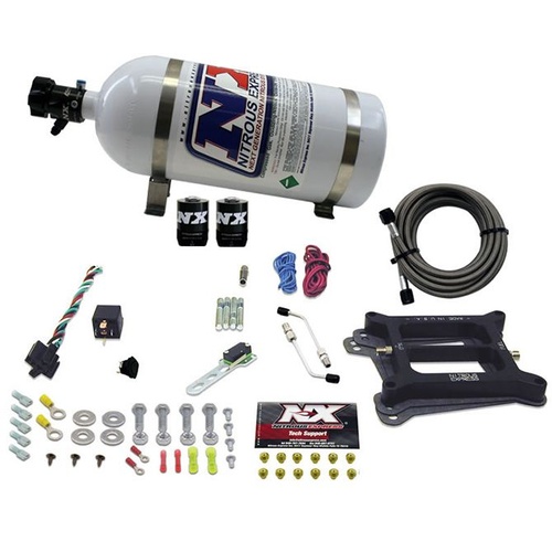Nitrous Express 4150 4-Bbl/Alcohol (50-100-150-200-250-300Hp) w/ 10LB Bottle, Kit