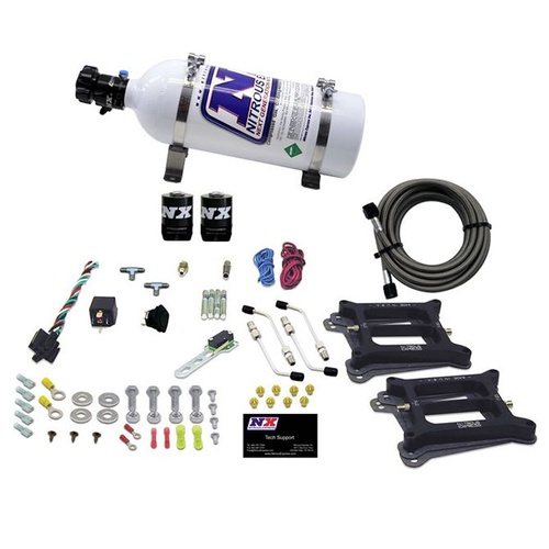 Nitrous Express Dual/4150/Gasoline (50-100-150-200-250-300Hp) w/ 5LB Bottle, Kit