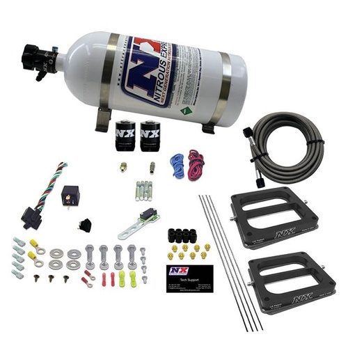 Nitrous Express Dual/Dominator/Gasoline (50-100-150-200-250-300Hp) w/ 10LB Bottle, Kit