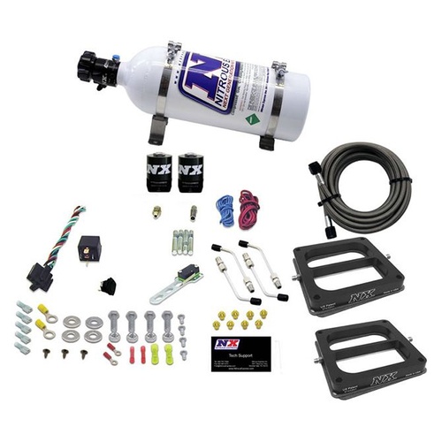 Nitrous Express Dual/Dominator/Alcohol (50-100-150-200-250-300Hp) w/ 5LB Bottle, Kit