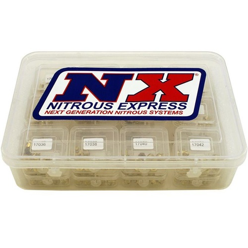 Nitrous Express Nitrous Jet Pack, Master , 25 Different Jets - 10 Per Size,