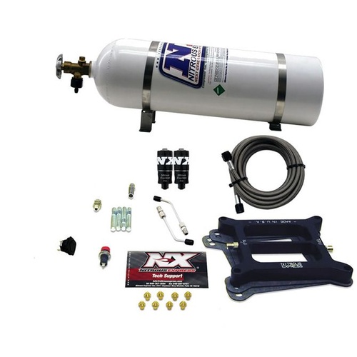 Nitrous Express 4150 Hitman 4-Bbl (100-150-200Hp) w/ 15LB Bottle, Kit