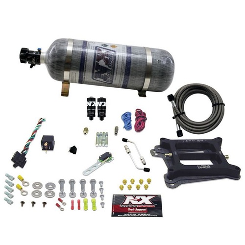 Nitrous Express 4150 Hitman Plus 4-Bbl (50-100-150-200Hp) w/ Composite Bottle, Kit