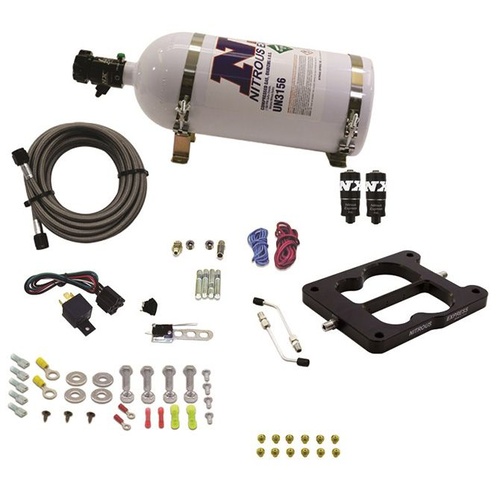 Nitrous Express Q-Jet/Holley Spread Bore Hitman Plus (50-100-150-200Hp) w/ 10LB Bottle, Kit
