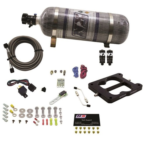 Nitrous Express Q-Jet/Holley Spread Bore Hitman Plus w/ Composite Bottle, Kit