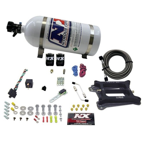 Nitrous Express 4150 4-Bbl/Gasoline (100-200-300-400-500Hp) w/ 10LB Bottle, Kit