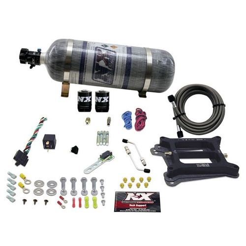 Nitrous Express 4150 4-Bbl/Gasoline (100-200-300-400-500Hp) w/ Composite Bottle, Kit