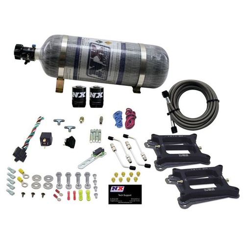 Nitrous Express Dual 4150/Alcohol (100-200-300-400-500Hp) w/ Composite Bottle, Kit