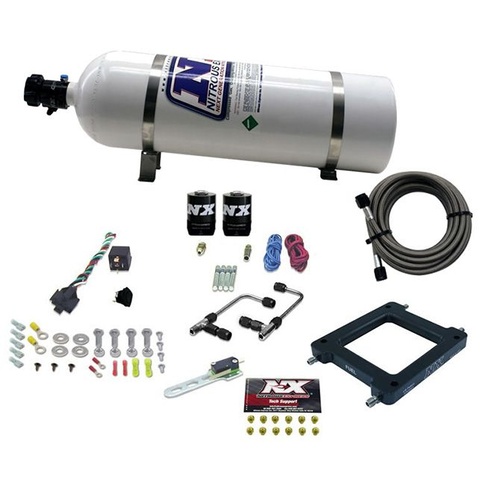 Nitrous Express Dominator Gemini Stage 6 (50-100-150-200-250-300Hp) w/ 15LB Bottle, Kit