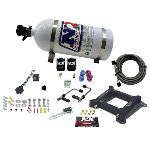 Nitrous Express 4150 Gemini Pro-Power (100-200-300-400-500Hp) w/ 10LB Bottle, Kit