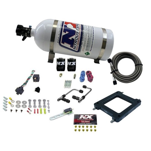 Nitrous Express Dominator Gemini Pro-Power (100-200-300-400-500Hp) w/ 10LB Bottle, Kit