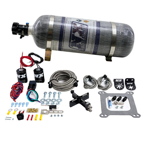 Nitrous Express Nitrous Oxide Injection System Kit 4150 Covert Crossbar Plate System, Stage 6