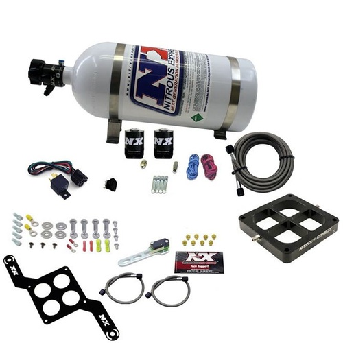 Nitrous Express Dominator Single Entry Billet Crossbar Stage 6, (50-300Hp) W/10Lb Bottle