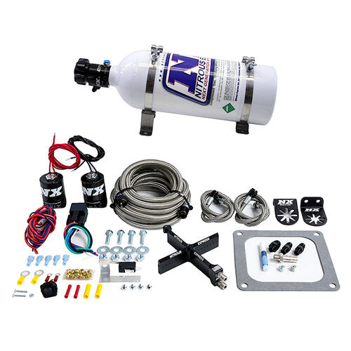 Nitrous Express Nitrous Oxide Injection System Kit 4500 Covert Crossbar Plate System, Stage 6