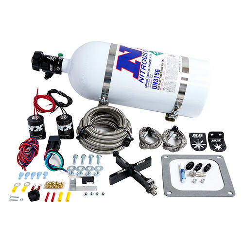 Nitrous Express Nitrous Oxide Injection System Kit 4500 Covert Crossbar Plate System, Stage 6