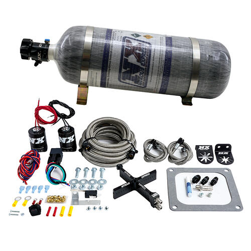 Nitrous Express Nitrous Oxide Injection System Kit 4500 Covert Crossbar Plate System, Stage 6