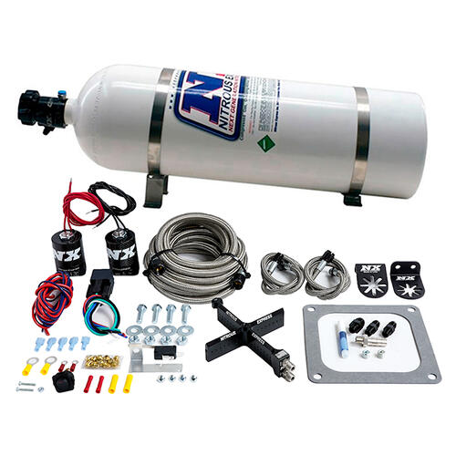 Nitrous Express Nitrous Oxide Injection System Kit 4500 Covert Crossbar Plate System, Stage 6