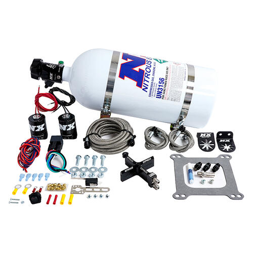 Nitrous Express Nitrous Oxide Injection System Kit 4150 Covert Crossbar Plate System, Pro Power